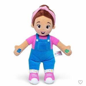 Ms Rachel Talk and Sing Plush Doll in Pink and Blue Overalls